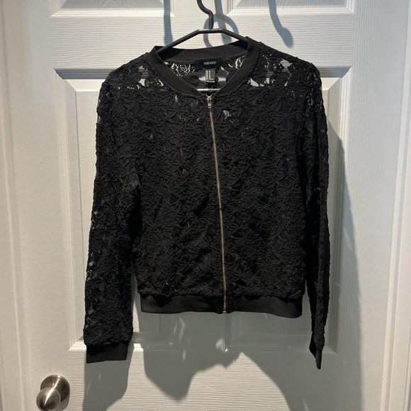 Forever 21 Black Zip-Up Shirt - Picture 4 of 4